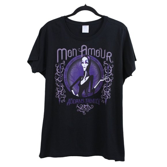 Port & Company Mon Amour The Adams Family Graphic T-shirt - Picture 1 of 13